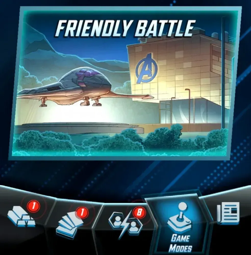 Select friendly battle mode